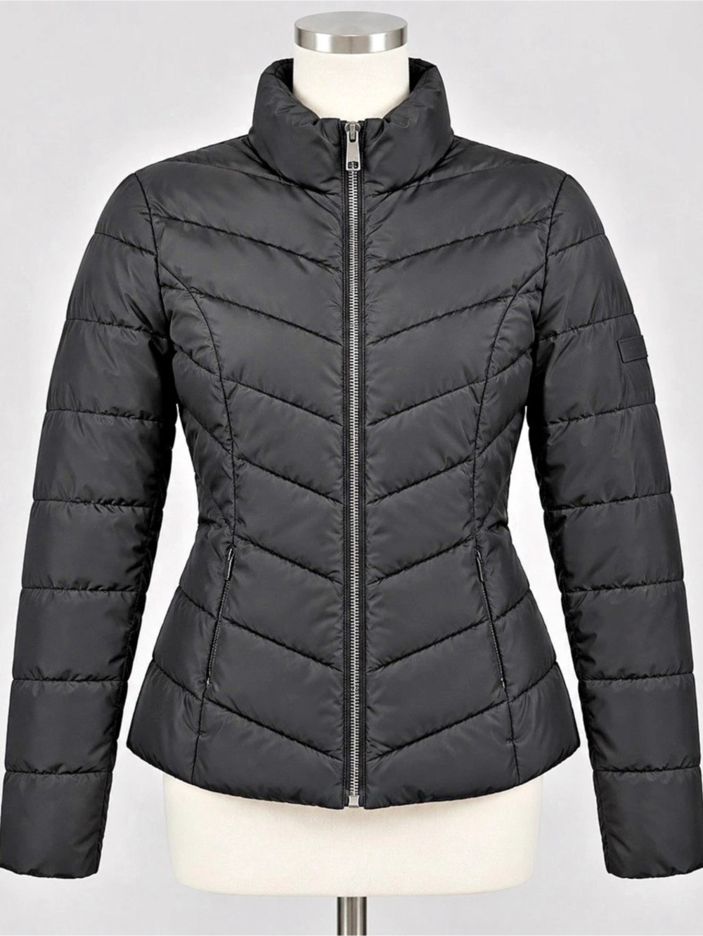 Ted baker London Renika Quilted Zip Up Black Puffer Jacket - Women Size 0